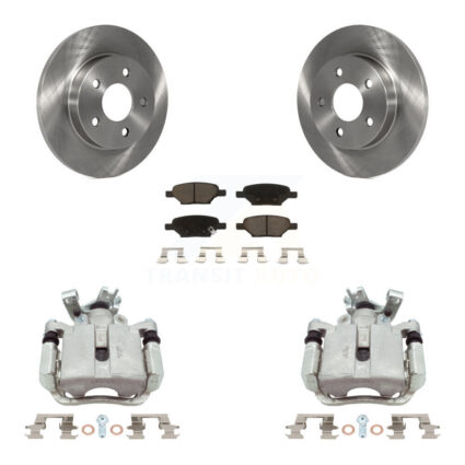 Rear Brake Caliper Rotor & Ceramic Pad Kit For Chevrolet Malibu Pontiac Cobalt G5 G6 Ion KC8-100703C