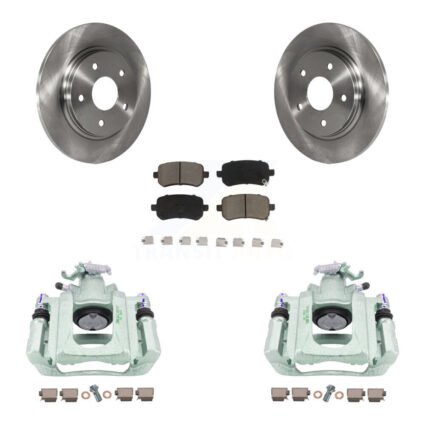 Rear Brake Caliper Rotor Ceramic Pad Kit For Dodge Grand Caravan Chrysler Town & Country KC8-100706C