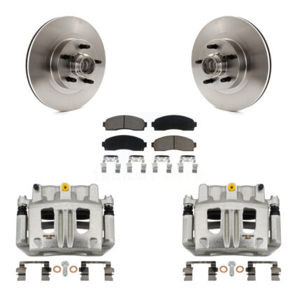 Front Brake Caliper Rotor And Ceramic Pad Kit For 2001-2002 Ford Explorer Sport Trac RWD KC8-100736C