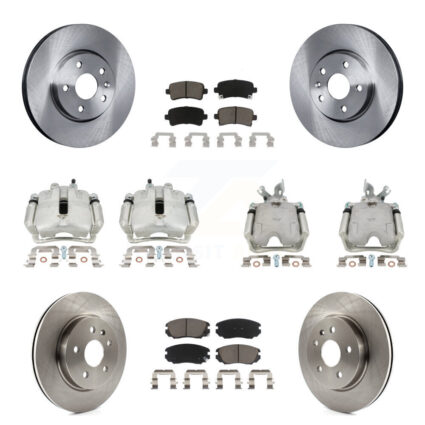 Front Rear Disc Brake Caliper Rotor And Ceramic Pad Kit (10Pc) For Buick LaCrosse Allure KC8-100969C