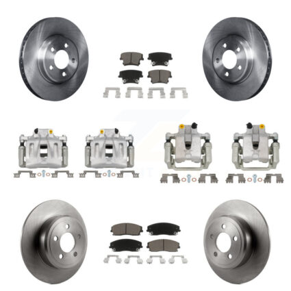 Front Rear Brake Caliper Rotor And Ceramic Pad Kit (10Pc) For Dodge Chrysler 300 Charger KC8-101016C