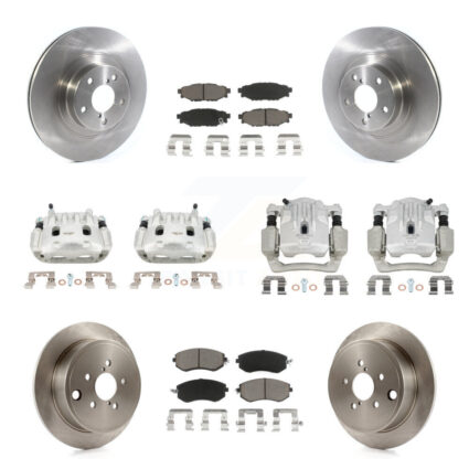 Front Rear Brake Caliper Rotor And Ceramic Pad Kit (10Pc) For Subaru Outback Legacy 2.5L KC8-101049C