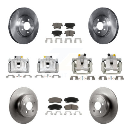 Front Rear Brake Caliper Rotor And Ceramic Pad Kit (10Pc) For Chrysler 300 Dodge Charger KC8-101156C