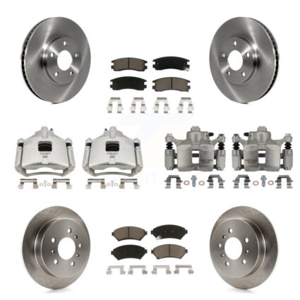 Front Rear Brake Caliper Rotor & Ceramic Pad Kit (10Pc) For Chevrolet Impala Monte Carlo KC8-101162C