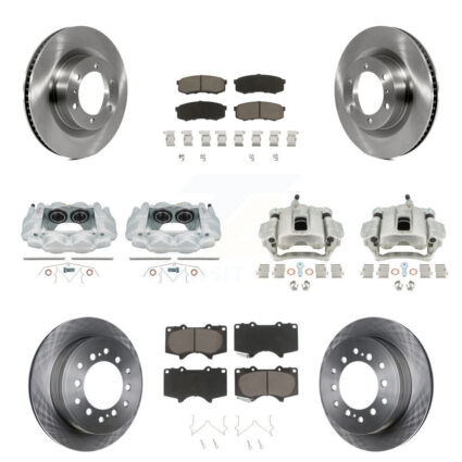 Front Rear Brake Caliper Rotor And Ceramic Pad Kit (10Pc) For Toyota 4Runner Lexus GX460 KC8-101251C