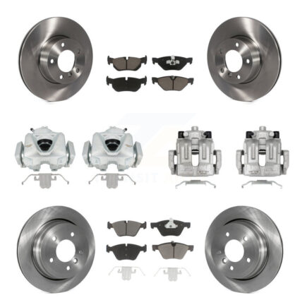 Front Rear Disc Brake Caliper Rotor & Ceramic Pad Kit (10Pc) For 2008 BMW 328xi To 08 07 KC8-101295C