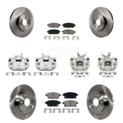 Front Rear Brake Caliper Rotors & Ceramic Pad Kit (10Pc) For Chevrolet Trax Buick Encore KC8-101352C