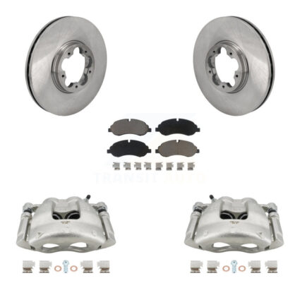 Front Brake Caliper Rotor & Ceramic Pad Kit For Ford Transit-250 Transit-150 Transit-350 KC8-101353C
