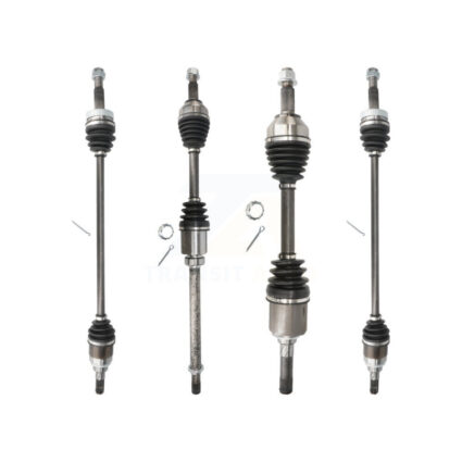 Front Rear CV Axle Drive Shaft Complete Assembly Kit For Nissan Rogue Select AWD KCV-100178
