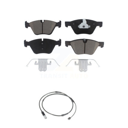 Front Ceramic Disc Brake Pads And Wear Sensors Kit For BMW 528i KCW-100449
