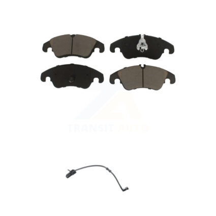 Front Ceramic Disc Brake Pads And Wear Sensors Kit For Audi A7 Quattro A6 KCW-100452