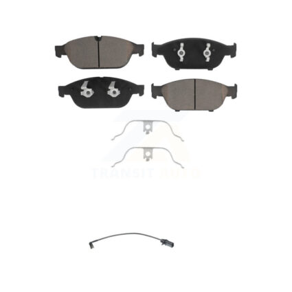 Front Ceramic Disc Brake Pads And Wear Sensors Kit For Audi A6 Quattro KCW-100455