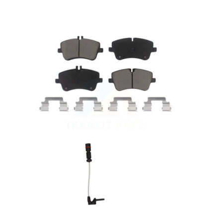 Front Ceramic Brake Pad And Wear Sensor Kit For 2003 Mercedes-Benz CLK320 Coupe with 3.2L KCW-100489