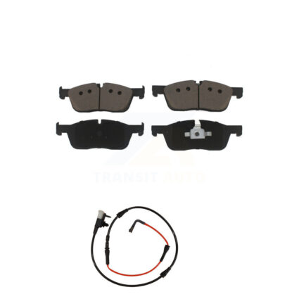 Front Ceramic Brake Pad And Wear Sensor Kit For Jaguar XE With 325mm Diameter Rotor KCW-100534