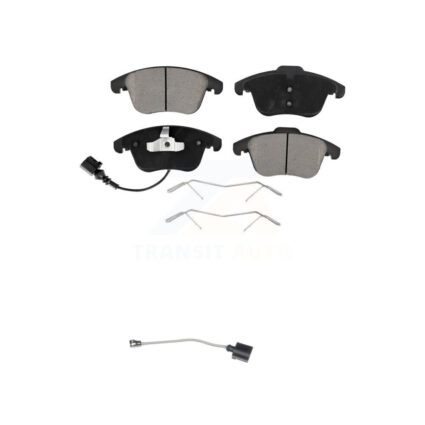 Front Ceramic Disc Brake Pads And Extra Wear Sensors Kit For Volkswagen Tiguan Limited KCW-100547
