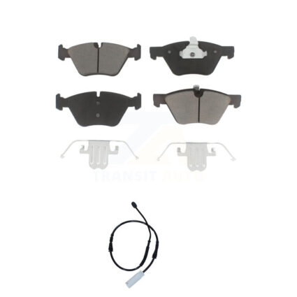 Front Ceramic Disc Brake Pads And Wear Sensors Kit For BMW 128i 3.0L KCW-100548