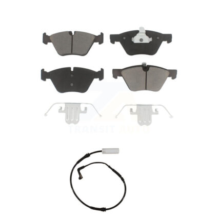 Front Ceramic Disc Brake Pads And Wear Sensors Kit For BMW 128i 328i 323i 325i 330i KCW-100553