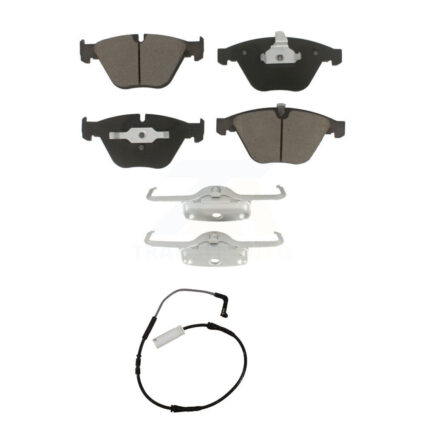 Front Ceramic Disc Brake Pads And Wear Sensors Kit For BMW 335i 328i 335d 3.0L KCW-100556