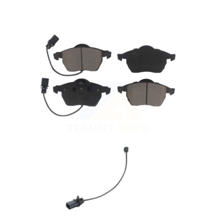 Front Ceramic Disc Brake Pads And Extra Wear Sensors Kit For Volkswagen Passat KCW-100580