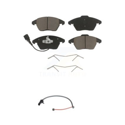 Front Ceramic Disc Brake Pads And Extra Wear Sensors Kit For 2011 Audi R8 KCW-100584