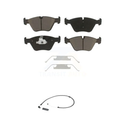 Front Ceramic Disc Brake Pads And Wear Sensors Kit For 2004-2010 BMW X3 KCW-100593