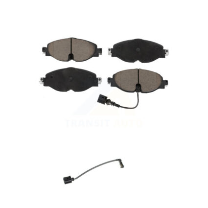 Front Ceramic Brake Pad And Extra Wear Sensor Kit For 2016 Audi TT Quattro Base with 2.0L KCW-100600