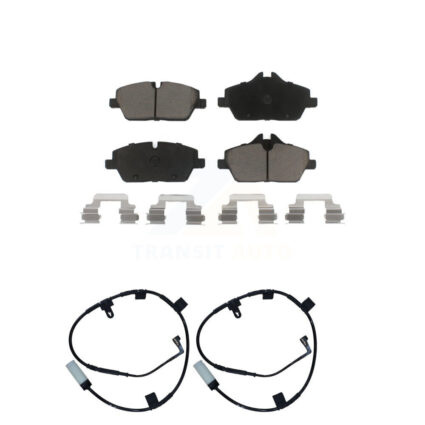 Front Ceramic Disc Brake Pads And Wear Sensor Pairs Kit For Mini Cooper KCW-100616