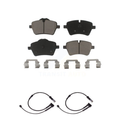 Front Ceramic Disc Brake Pads And Wear Sensor Pairs Kit For Mini Cooper KCW-100621