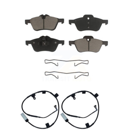 Front Ceramic Disc Brake Pads And Wear Sensor Pairs Kit For Mini Cooper KCW-100626