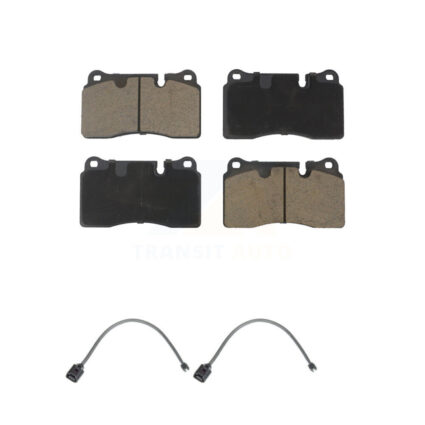 Front Ceramic Disc Brake Pads And Wear Sensor Pairs Kit For Volkswagen Touareg KCW-100631