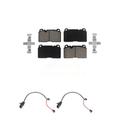 Front Ceramic Disc Brake Pads And Wear Sensor Pairs Kit For Audi Q5 KCW-100638