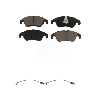 Front Ceramic Brake Pad & Wear Sensor Pair Kit For Audi Q5 A4 Quattro A5 S4 S5 allroad A6 KCW-100639