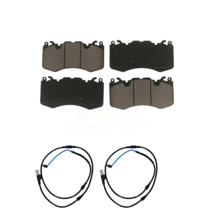 Front Ceramic Brake Pads Wear Sensor Pair Kit For Land Rover Range Sport with 380mm Rotor KCW-100651