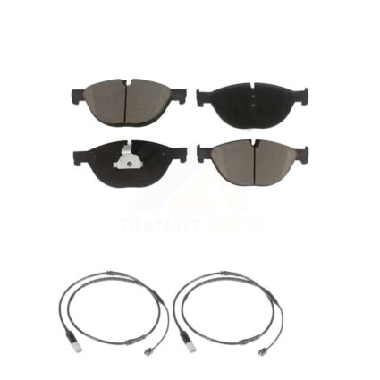 Front Ceramic Brake Pads Wear Sensor Pair Kit For BMW 650i xDrive Gran Coupe 550i 750i GT KCW-100666