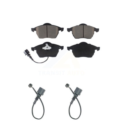 Front Ceramic Disc Brake Pads And Extra Wear Sensor Pairs Kit For Audi TT Quattro KCW-100669