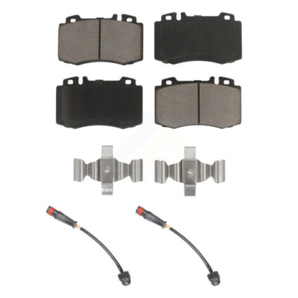 Front Ceramic Disc Brake Pads And Wear Sensor Pairs Kit For Mercedes-Benz SL500 SLK55 AMG KCW-100675