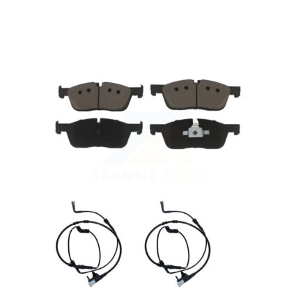 Front Ceramic Brake Pads Wear Sensor Pair Kit For Land Rover Discovery Sport Range Evoque KCW-100685