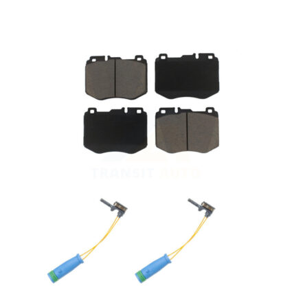 Front Ceramic Disc Brake Pad Wear Sensor Pair Kit For Mercedes-Benz C300 GLC300 C400 E300 KCW-100695