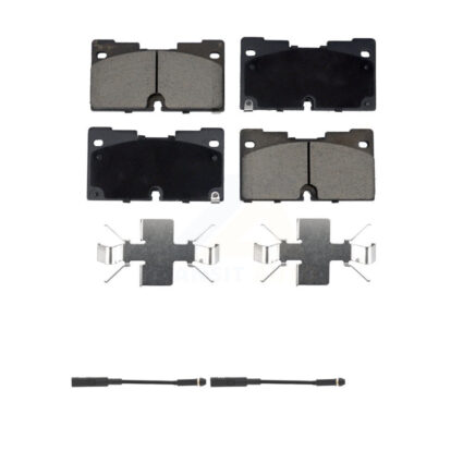 Front Ceramic Brake Pad & Wear Sensor Pair Kit For GMC Chevrolet Silverado 1500 Sierra XL KCW-100700