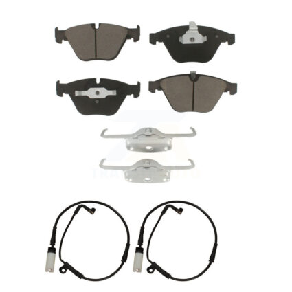 Front Ceramic Brake Pad Wear Sensor Pair Kit For BMW 530i 528i xDrive 525i 535i 550i 545i KCW-100712