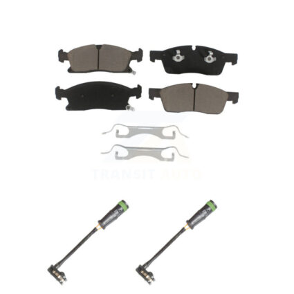 Front Ceramic Brake Pads Wear Sensor Pair Kit For Mercedes-Benz GLE400 GL350 GLS450 GL450 KCW-100723