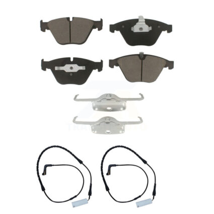 Front Ceramic Brake Pad And Wear Sensor Pair Kit For BMW 750i 750Li 745i 745Li 760Li 760i KCW-100725