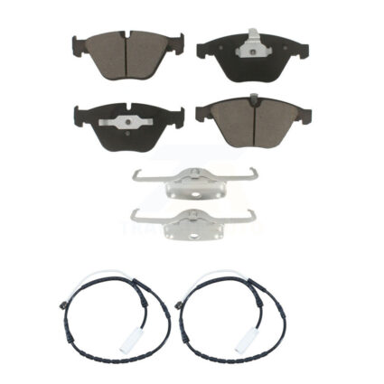 Front Ceramic Disc Brake Pads And Wear Sensor Pairs Kit For BMW 335i xDrive X1 328i KCW-100726