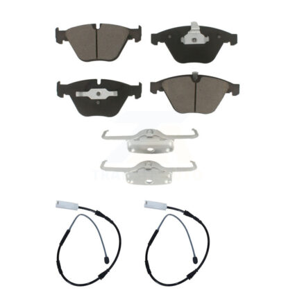 Front Ceramic Disc Brake Pads And Wear Sensor Pairs Kit For BMW X1 KCW-100728