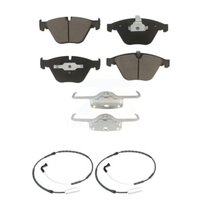 Front Ceramic Disc Brake Pad Wear Sensor Pair Kit For 2009-2010 BMW 328i xDrive 335i 3.0L KCW-100729