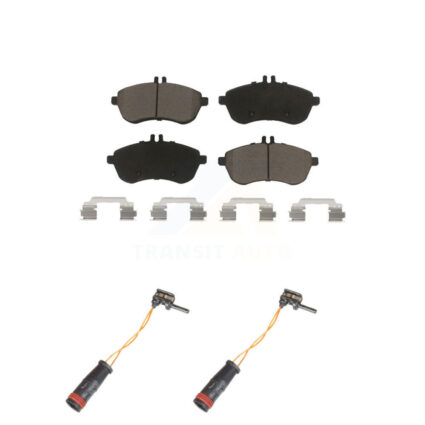 Front Ceramic Disc Brake Pad Wear Sensor Pair Kit For Mercedes-Benz C300 C250 C230 SLK250 KCW-100732