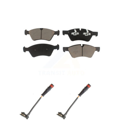 Front Ceramic Brake Pad Wear Sensor Pair Kit For Mercedes-Benz ML350 R350 GL450 ML500 G55 KCW-100735