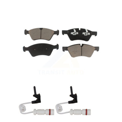 Front Ceramic Brake Pad And Wear Sensor Pair Kit For 2008 Mercedes-Benz G55 AMG 5.0L 5.5L KCW-100736