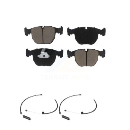 Front Ceramic Disc Brake Pads And Wear Sensor Pairs Kit For BMW X5 KCW-100745
