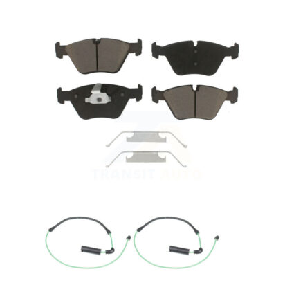 Front Ceramic Disc Brake Pads And Wear Sensor Pairs Kit For BMW 330Ci 330i 330xi M3 KCW-100749